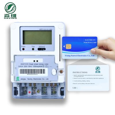 Qualität  Blue RS485 Smart Prepaid Energy Meter Local Control Single Phase Prepaid Energy Meter usine