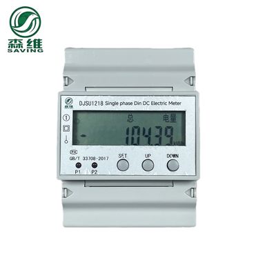 Qualität  Dc RS485 Prepaid Electronic Energy Meter Double Circuit Lcd Display usine